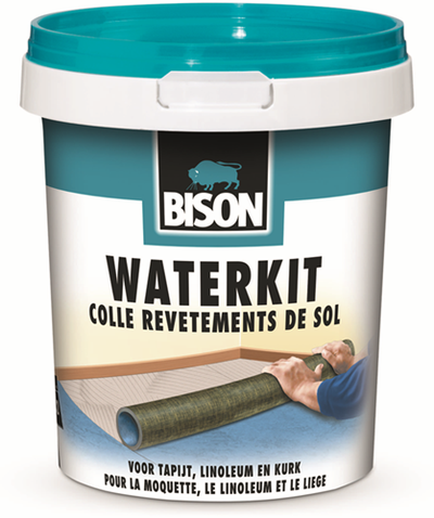 Mastic à eau Bison seau 6 kg, colle à base d'eau, pour revêtements de sol, sans solvant
