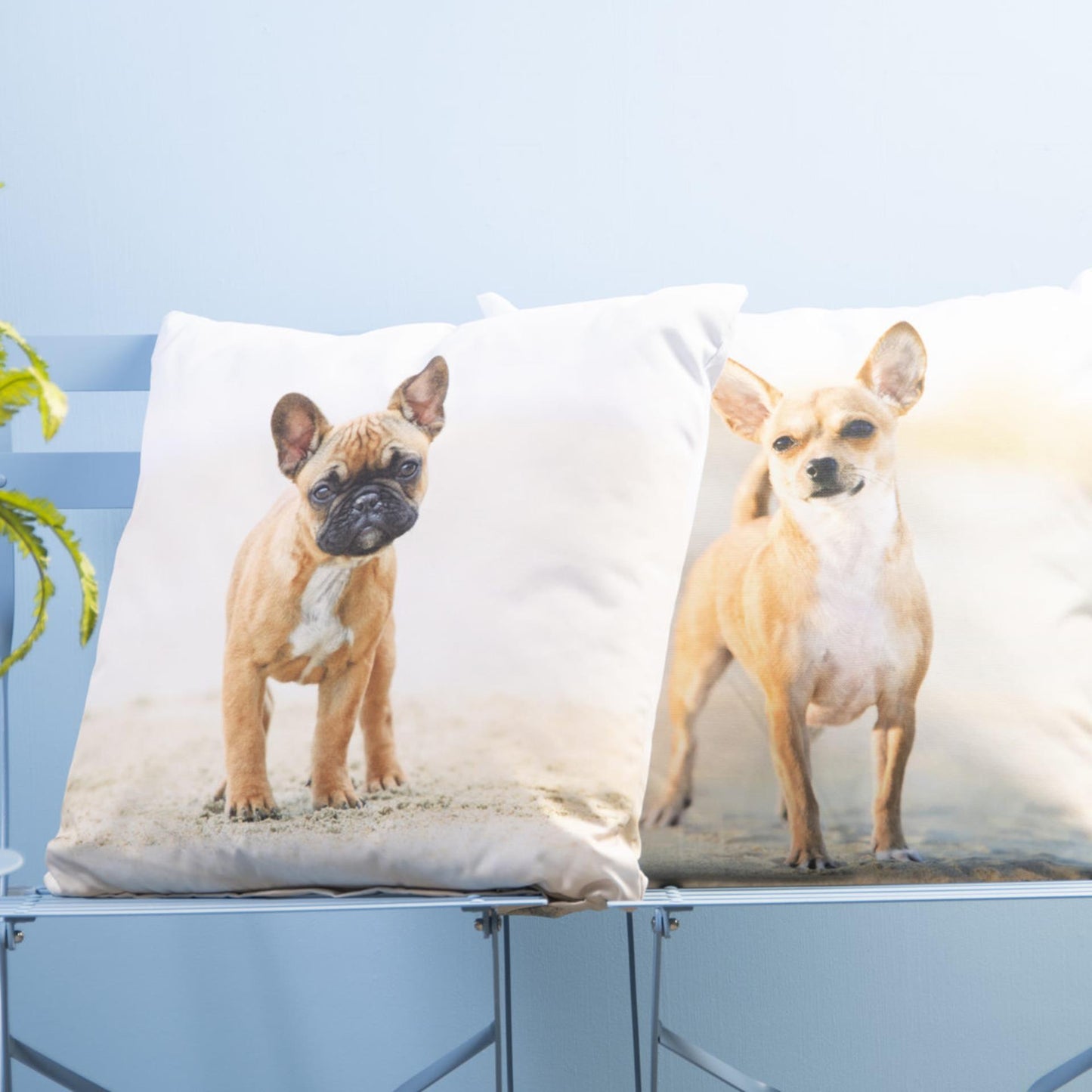 Coussin d'extérieur design Esschert chien
