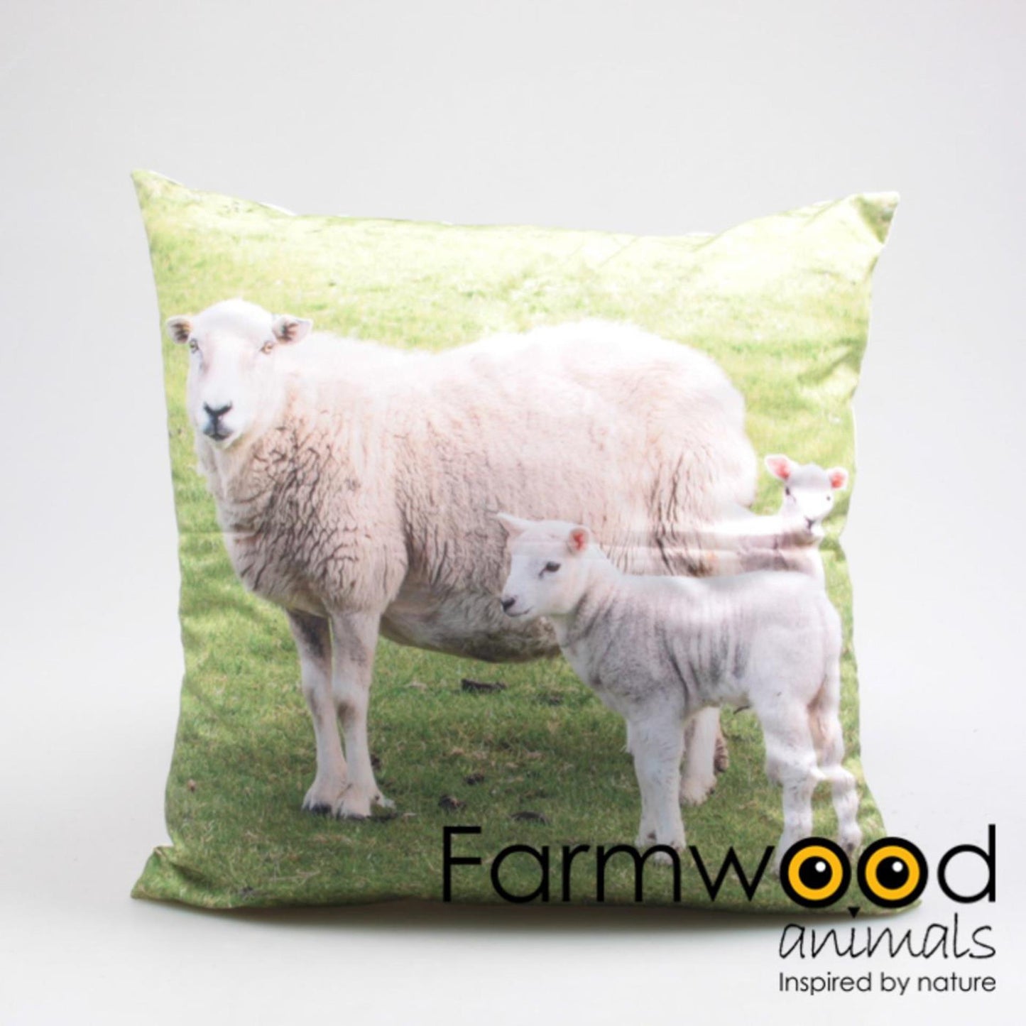Coussin d'extérieur animaux de ferme mouton 45x45cm