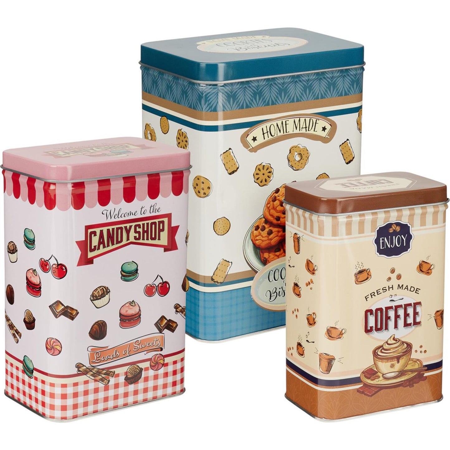 Boîte de rangement, lot de 3 pièces