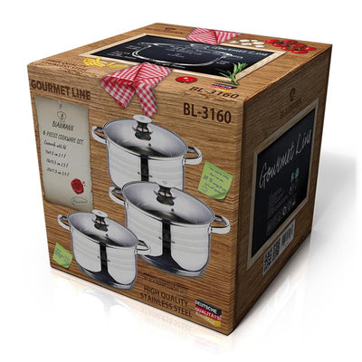 Blaumann gourmet line set de poêles 3 pièces