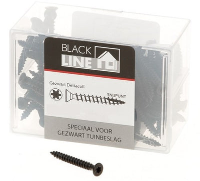 Vis pour aggloméré Blackline hcp noir pk torx tx20 ​​​​+ pointe coupante 4,0x35 | 100 pièces - 6904.20.14035