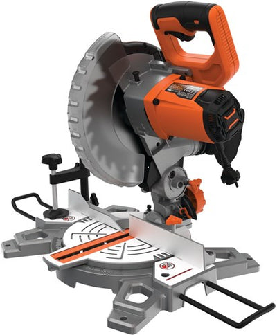Scie à tronçonner et à onglet Black+decker bes702 1500w 216mm | 1x lame de scie 24 dents en carbure | sac à poussière - bes702-qs