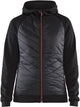 Blåkläder pull hybride pour femme 34642526 | noir rouge | taille m - 7330509727119