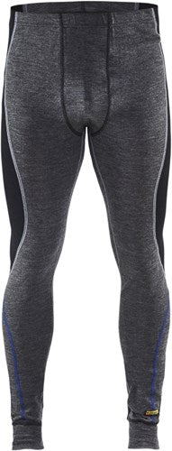 Blåkläder caleçon long 100% mérinos chaud 18491732 | gris moyen noir | taille 5xl - 7330509423424
