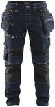 Blåkläder pantalon de travail denim stretch x1900 19901141 | noir | taille c158 - 7330509532119
