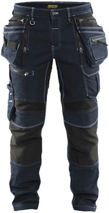 Blåkläder pantalon de travail denim stretch x1900 19901141 | noir noir | taille c48 - 7330509801314 - afbeelding 1