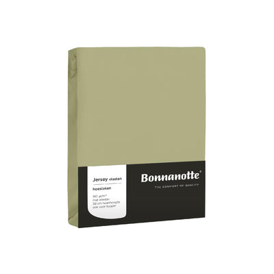 Bonnanotte drap housse jersey vert olive 90x20cm