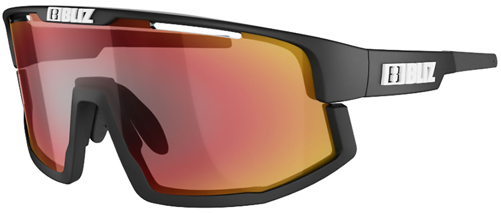 Bliz vision marron avec lunettes multisports rouges