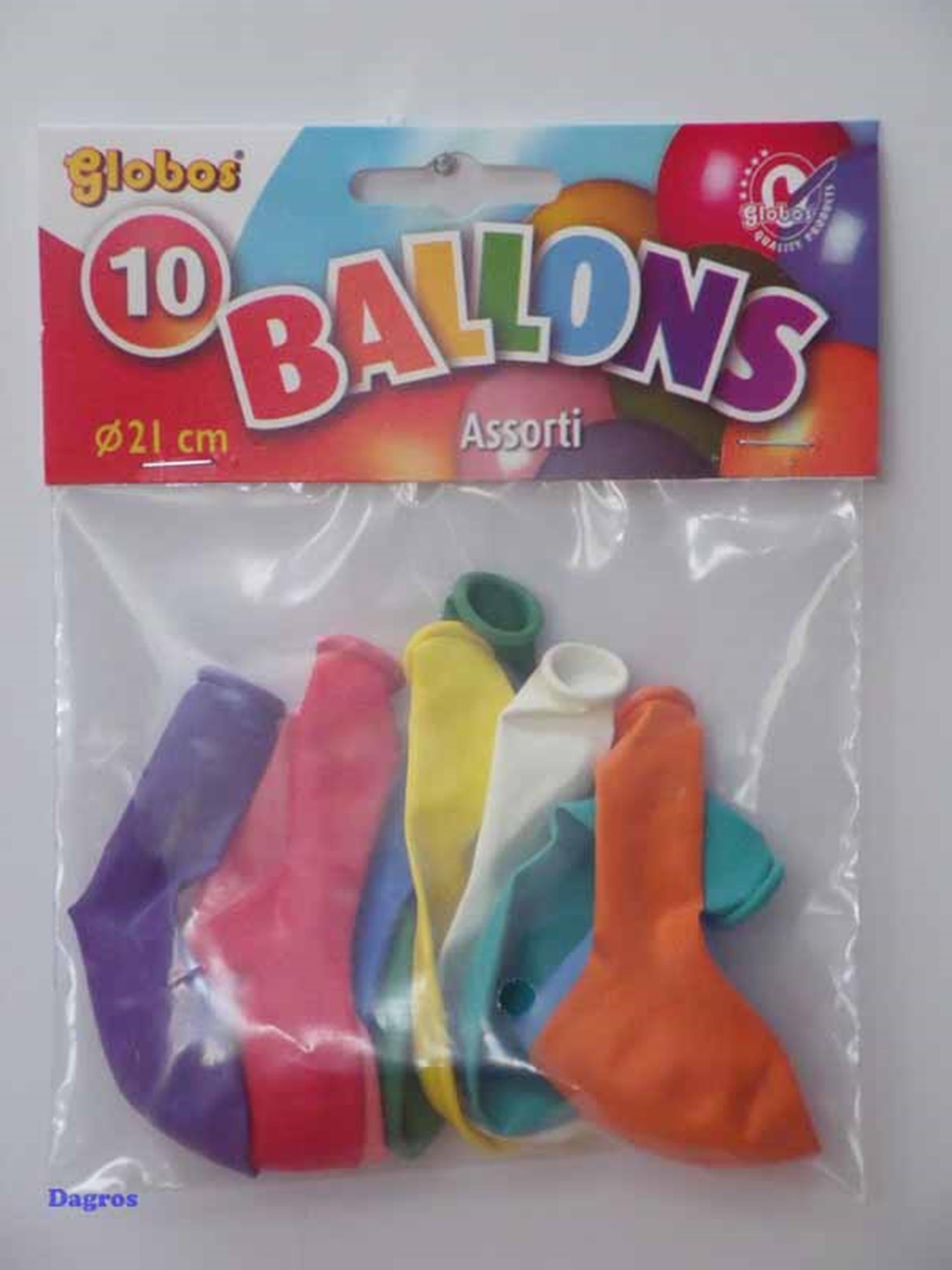 Couleurs de ballon 10 pièces 21 cm assorti
