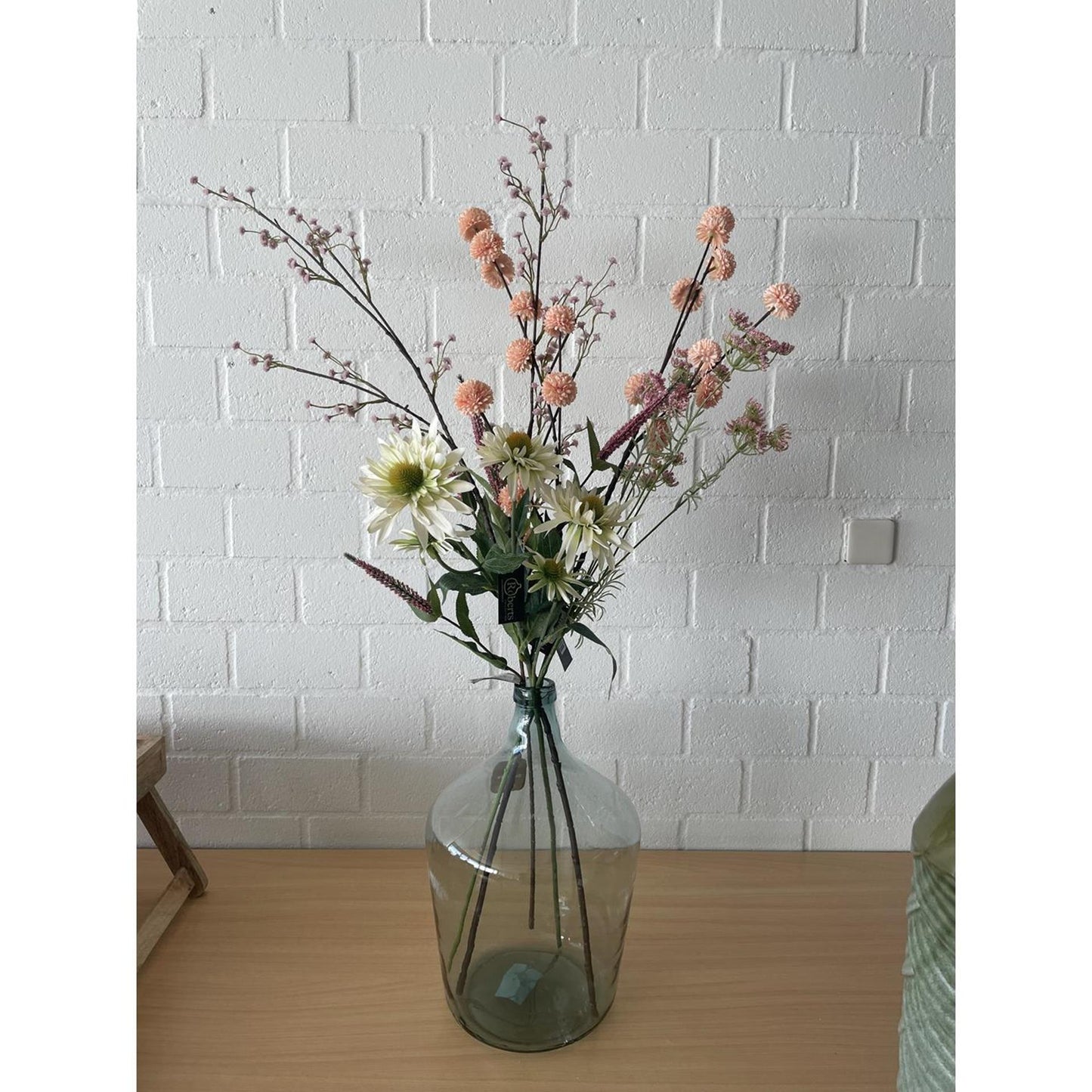 Roberts collection branche artificielle plâtre rose 115cm