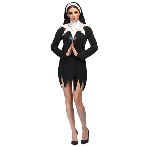Boland sanglante non costume dames noires blanc taille 40 42 (m)