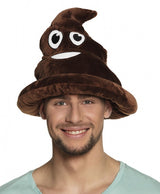 Boland Hat Poep Emoticône Unisexe 30 cm brun - afbeelding 2
