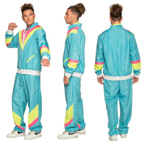 Boland rétro Tracksuit Men's Polyester Blue Size XL