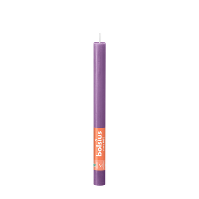 Bolsius Dîner Bougie transparent violet rustique