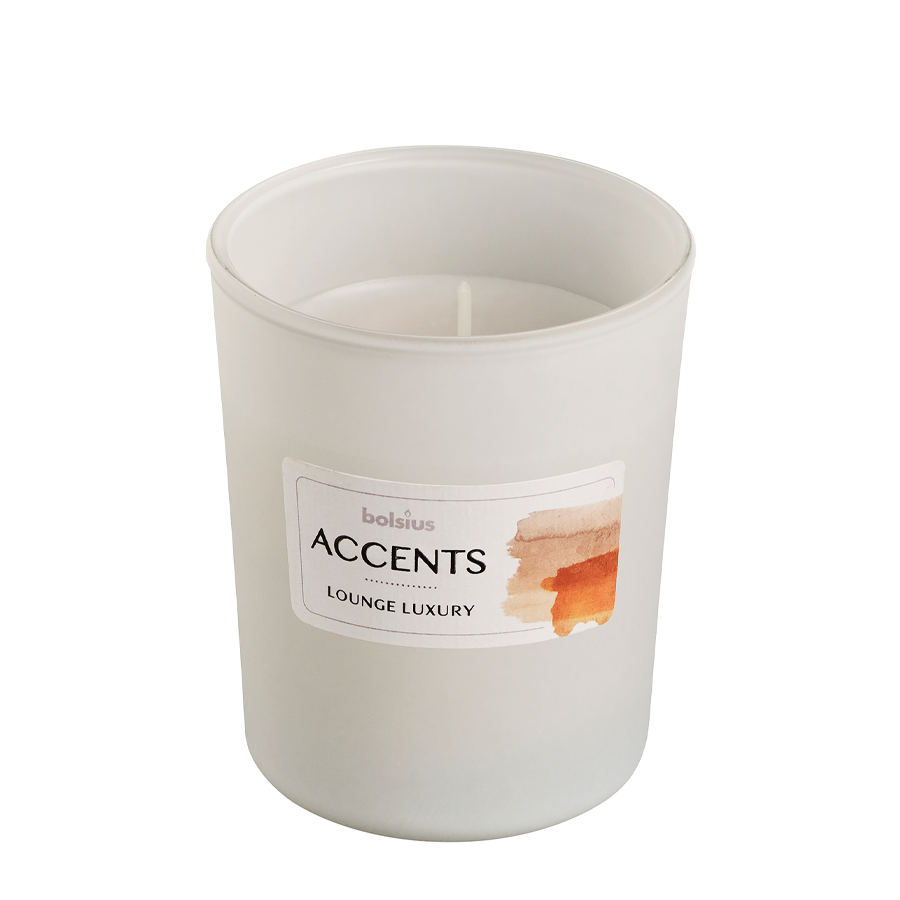 Bolsius verre parfumé accents lounge luxe 92 76mm