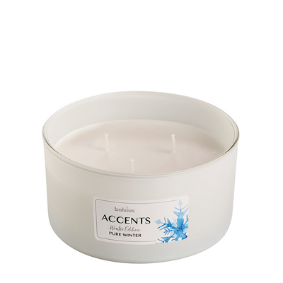 Bolsius accents de verre parfumés multi-mèches pur hiver 75 137mm