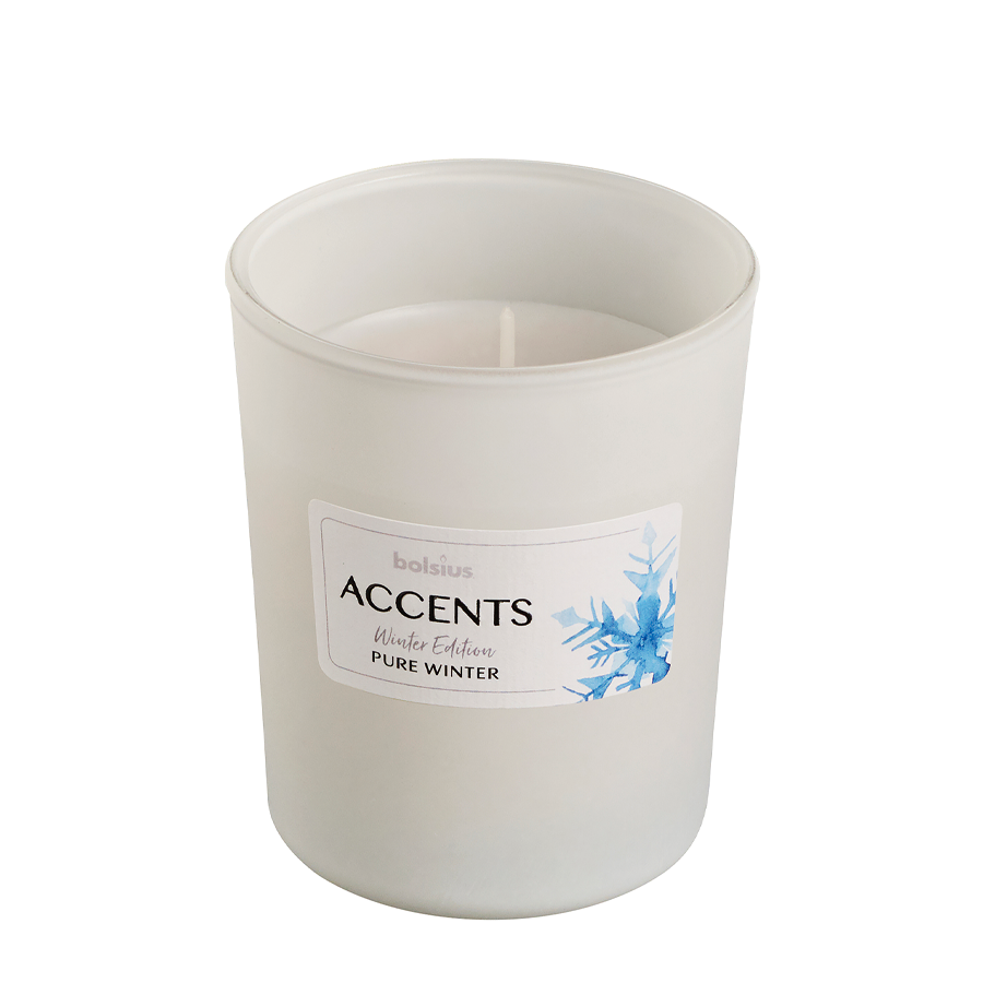 Bolsius geurglas accents pur hiver 92 76mm