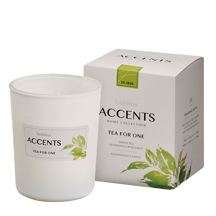 Bolsius verre parfumé accents thé pour un 92 76mm