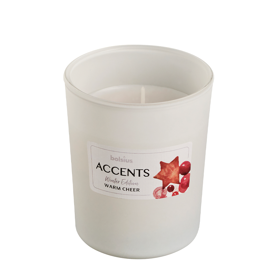 Bolsius accents de verre parfumés joie chaleureuse 92 76mm