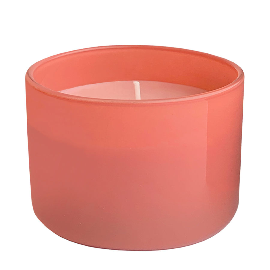 Bolsius verre parfumé true love sunkiss orange fleurs blanches 63 90mm