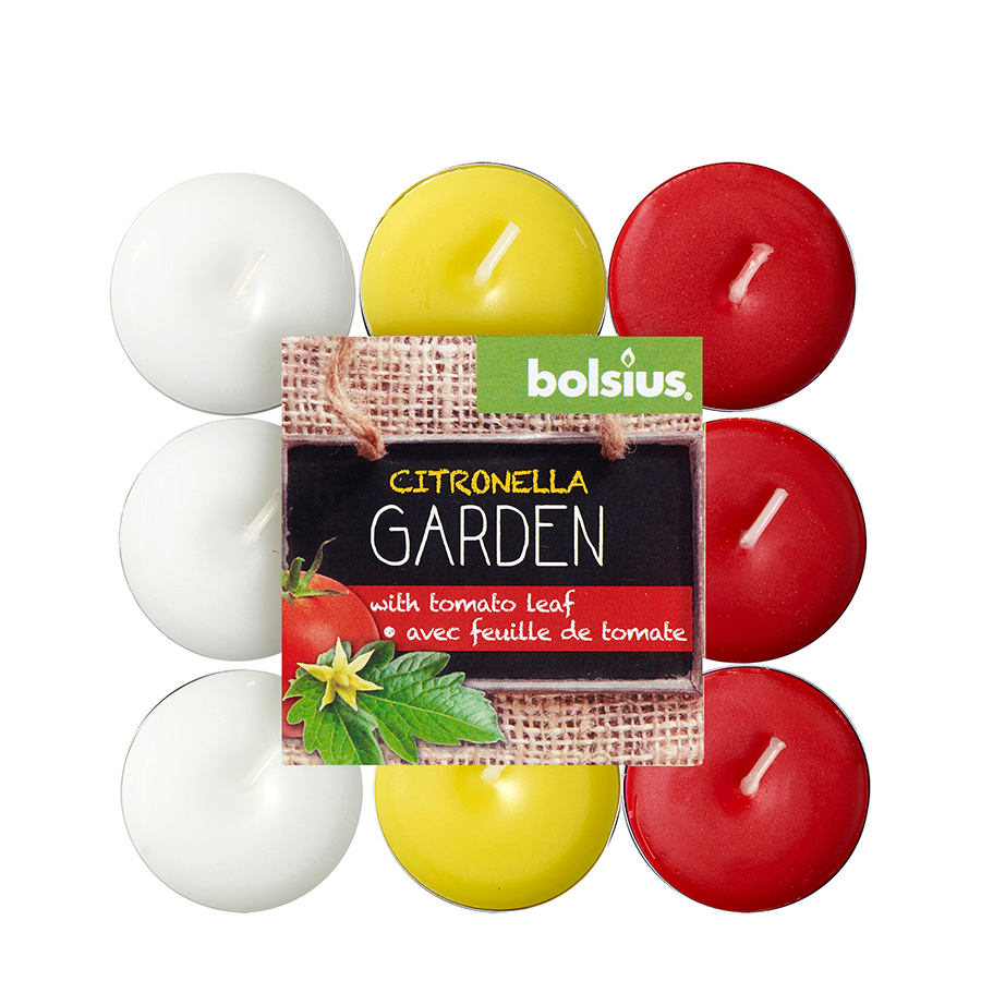 Bolsius bougie chauffe-plat parfumée citronnelle jardin 18 pièces