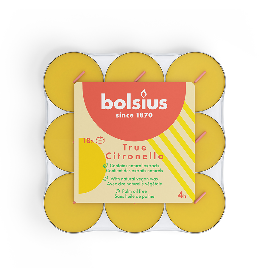 Bolsius Gerthelichten 4 heures True Citronella