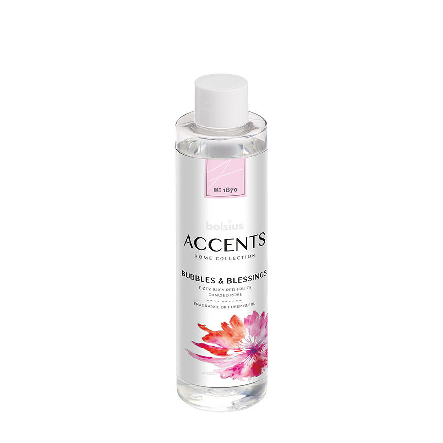 Bolsius diffuseur d'arôme accents bulles bénédictions recharge 200ml