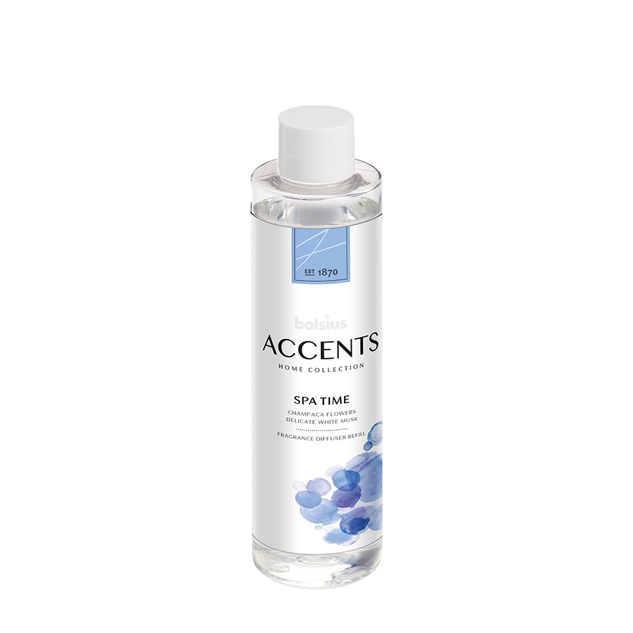 Bolsius diffuseur d'arômes accentue la recharge du temps du spa 200ml