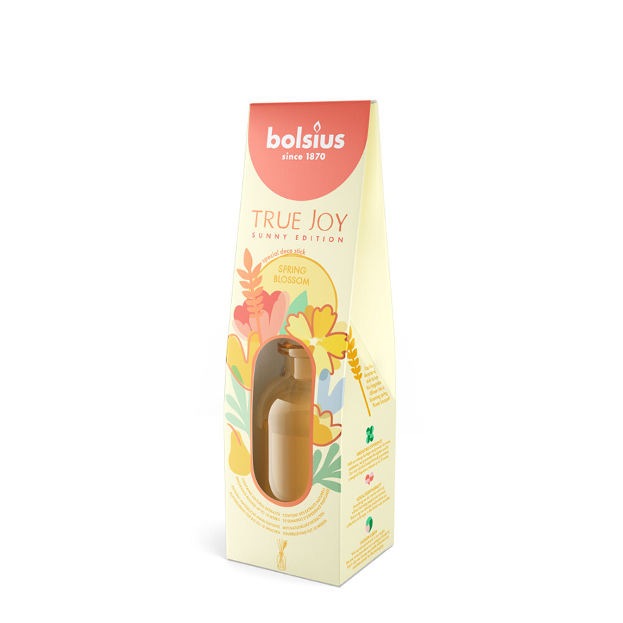 Bolsius Bolsius parfumé des bâtons de joie vraie fleur de ressort 80 ml
