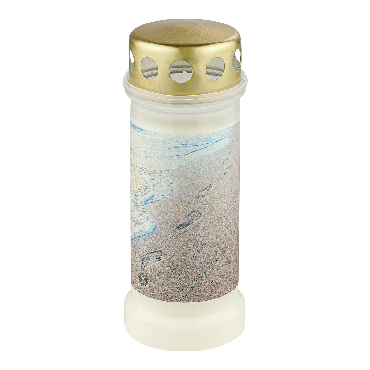 Lampe funéraire Bolsius no. 6 avec couvercle plage ø67x173 mm 70 heures (12 pièces)
