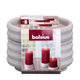 Bougeoir Bolsius gris clair