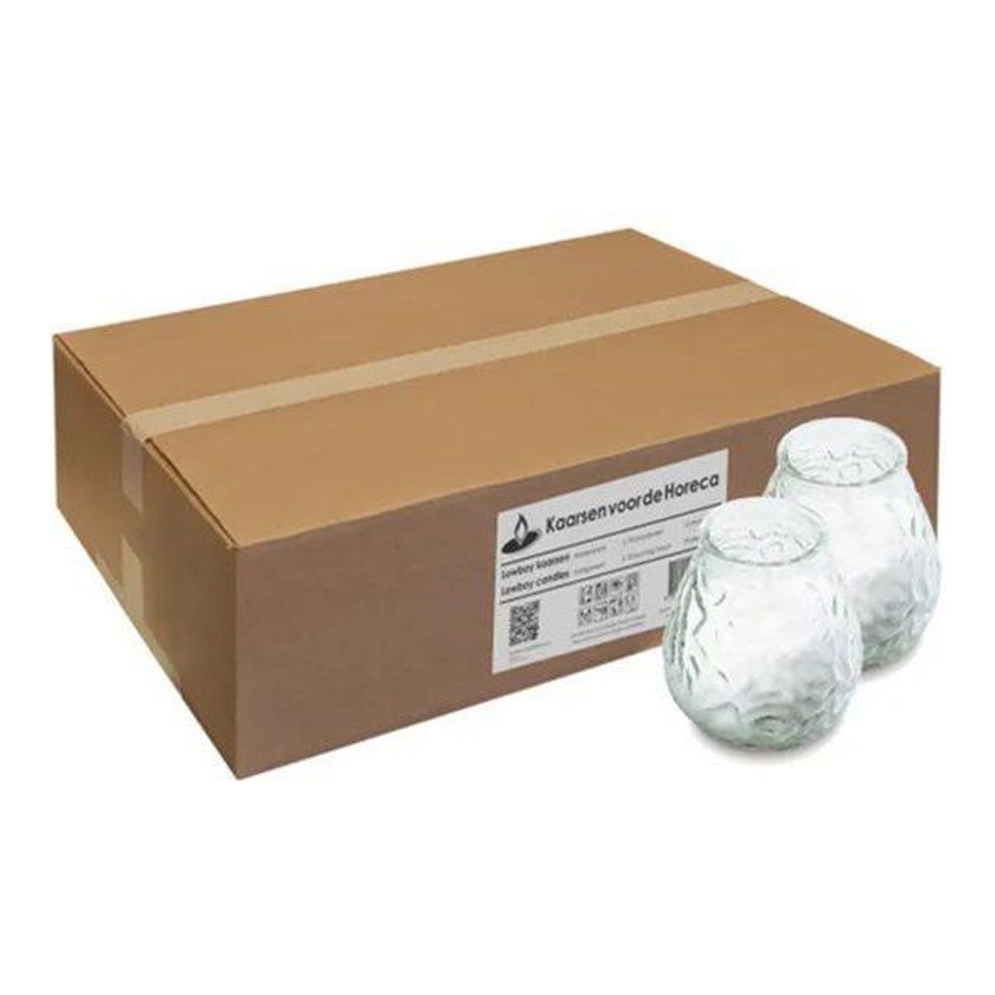 Bolsius lowboy transparent ø95x105 mm 70 heures (12 pièces)