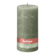 Bougie pilier rustique Bolsius olive fraîche ø100x200 mm 125 heures (4 pièces)