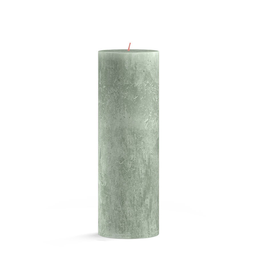 Bougie pilier rustique Bolsius vert jade 300 100mm
