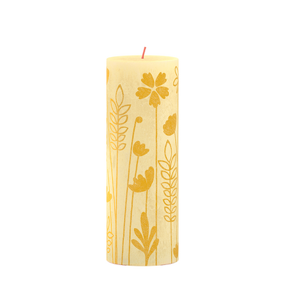 Bolsius Bolsius Stub rustique Bougie 19x6,8 cm Butter jaune