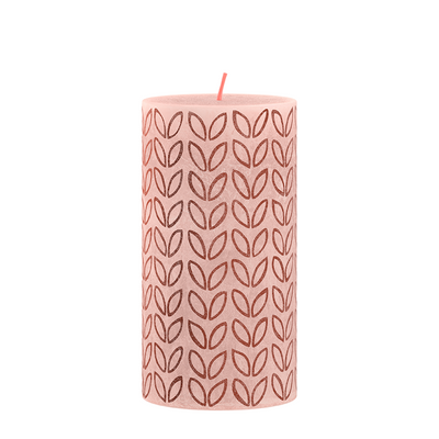 Pas de marque pas de marque Bolsius Stub Bandle Silhouette Misty Pink avec imprimé 130x68 mm