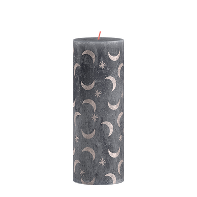 Bolsius Bolsius Silhouette Stamp Candle avec imprimé 19x6,8 cm bleu