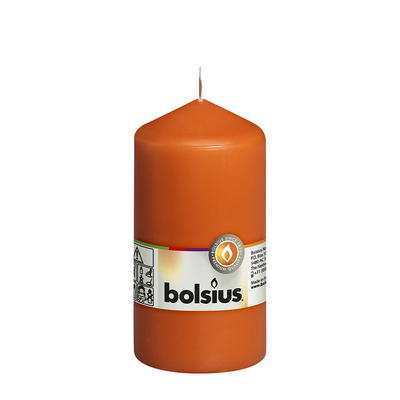 Bougie pilier Abi bolsius orange 130 68mm