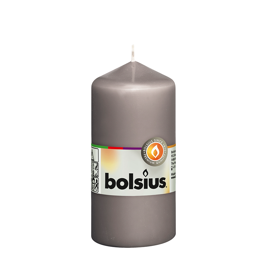 Bolsius Bolsius Stollen Cougies 10 PCS 120x58 mm Gris chaud