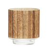 Bolsius photophore verre nature's glow 75 70mm