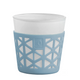 Photophore Bolsius verre silicone bleu 75 75mm