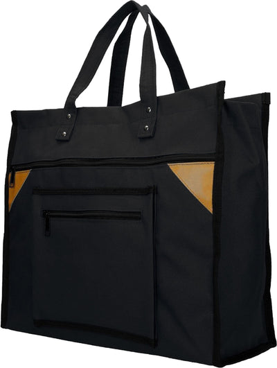Sac shopping toile large noir