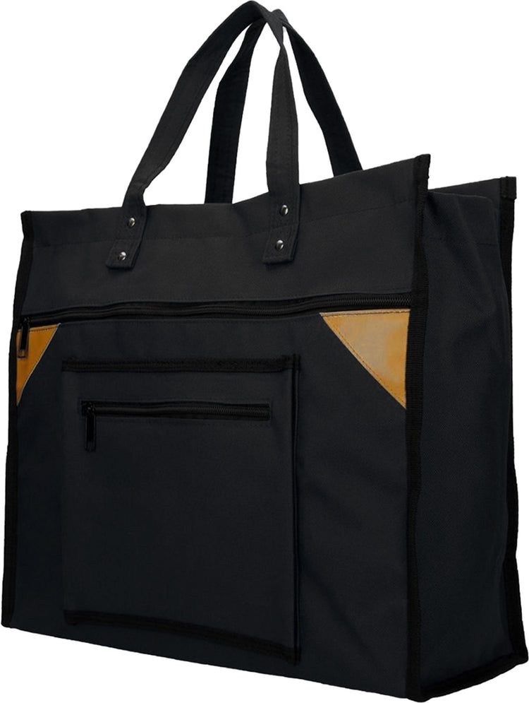 Sac shopping toile large noir