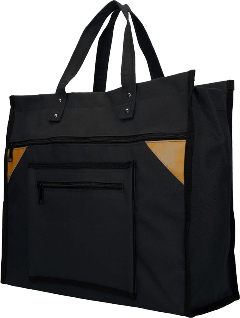 Sac shopping toile large noir