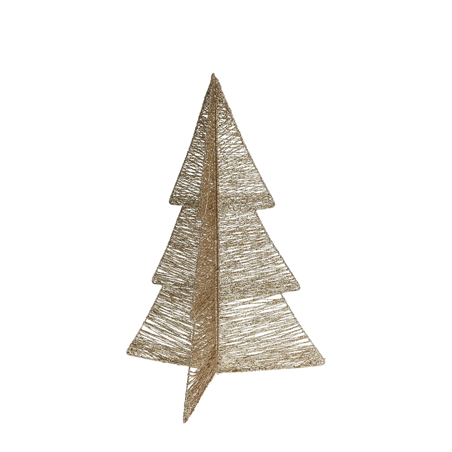 Arbre pliable doré LED 20 LED 50cm