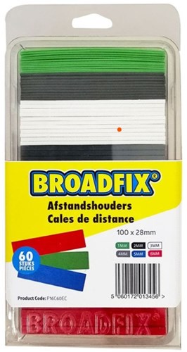 Cales plates Boradfix 100x28mm | 1-6mm | 60 pièces - fc16c60ec