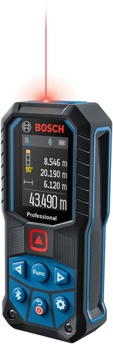 Bosch bleu glm 50-27 c | télémètre laser professionnel | Bluetooth | adaptateur pour trépied 6,3 mm - 0601072t00
