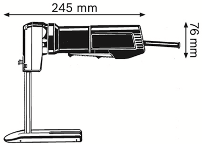 Bosch professional - scie à caoutchouc mousse gsg 300 (raboteuse, plaque de base montée, lames de scie non incluses)