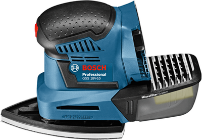 Corps de ponceuse sans fil professionnelle Bosch blue gss 18v-10 | sans piles ni chargeur - 06019d0200